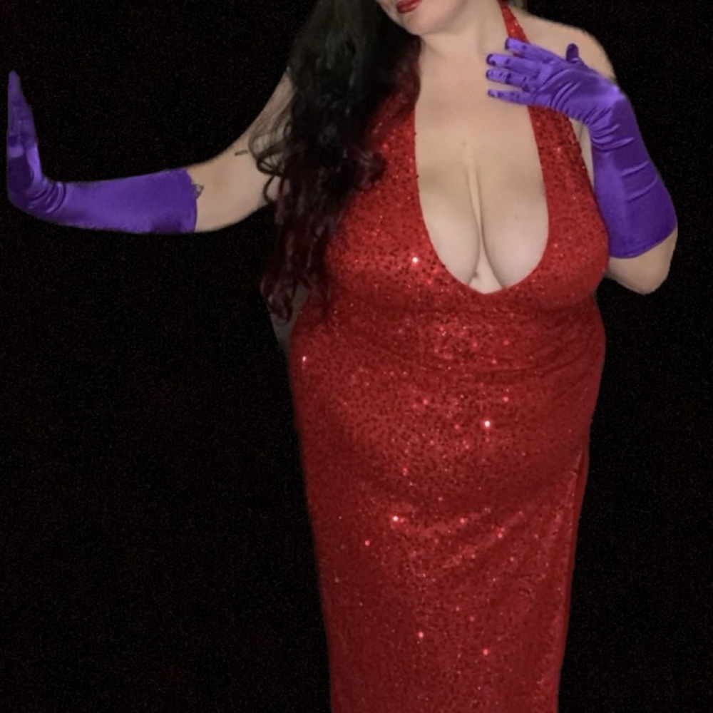 Red sequin dress Jessica rabbit